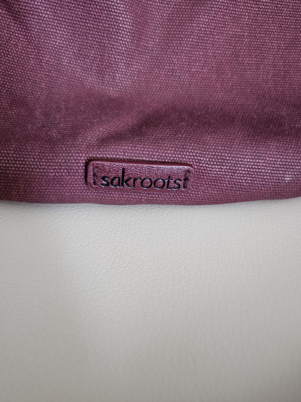 Women's Crossbody Shoulder Bag - Plum Floral Accent - Picture 9 of 14